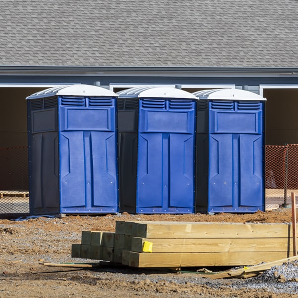 do you offer hand sanitizer dispensers inside the portable restrooms in New Midway